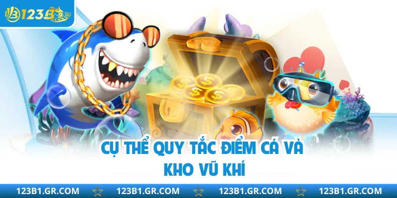 Cụ thể quy tắc điểm cá và kho vũ khí